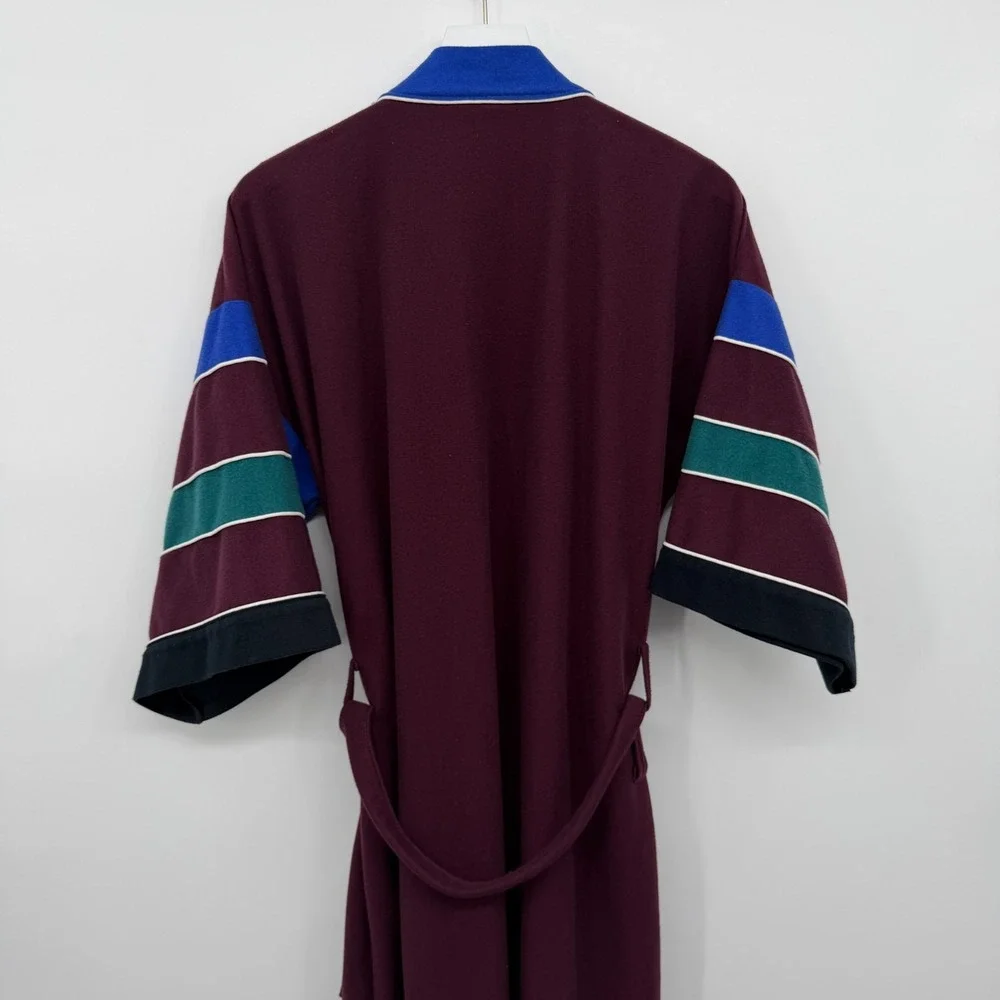 Vintage Barrington Velour Robe Mens One Size Belted Pockets Old Money Smoking